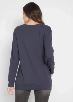 Damen bonprix Shirts & Tops|Baumwoll-Langarmshirt, bedruckt