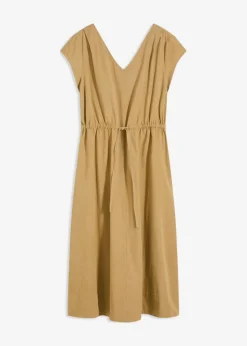 Clearance Baumwoll-Popeline Kleid mit variablem Zugband Damen Bekleidung·Pullover & Strickjacken|Kleider