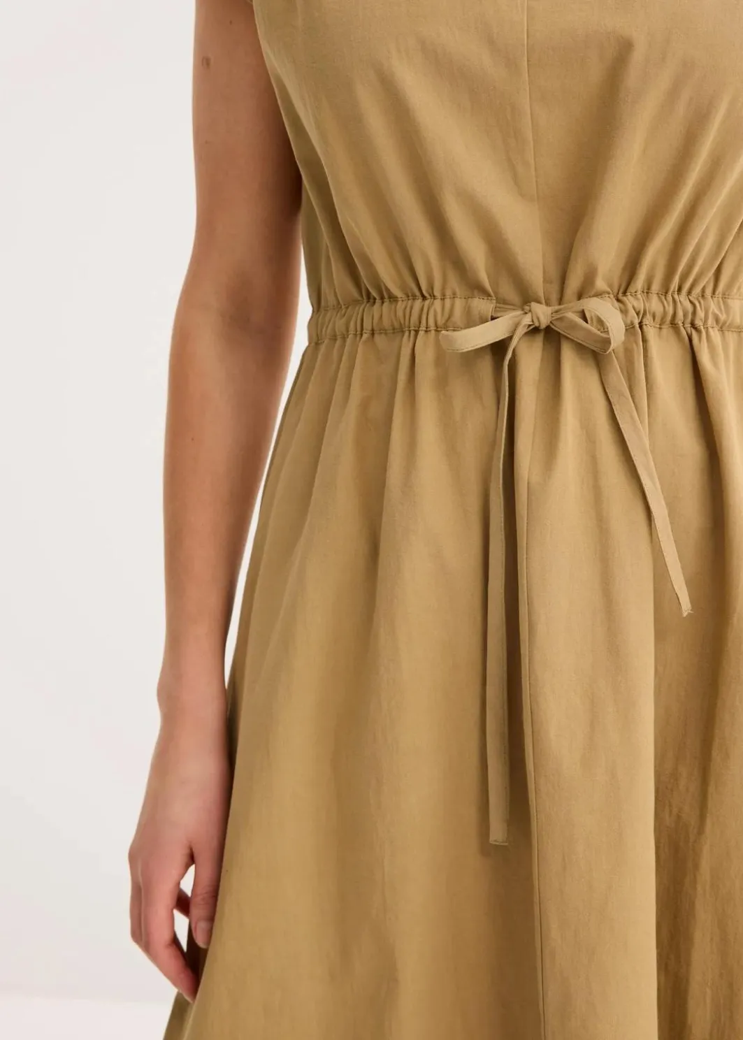 Clearance Baumwoll-Popeline Kleid mit variablem Zugband Damen Bekleidung·Pullover & Strickjacken|Kleider