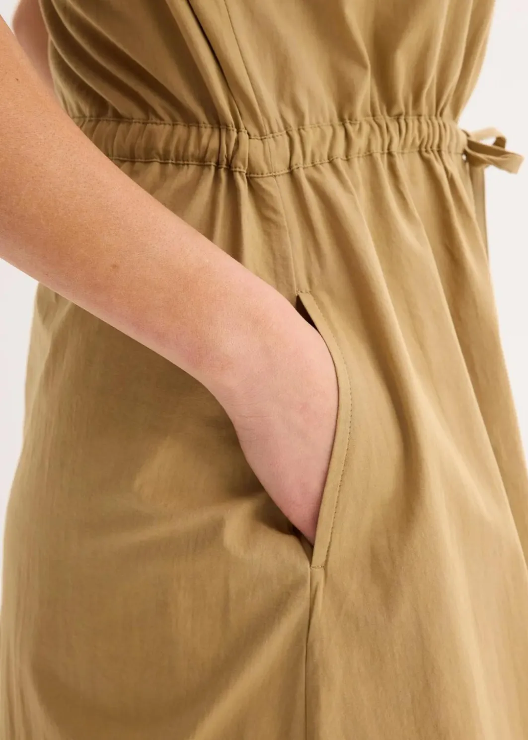 Clearance Baumwoll-Popeline Kleid mit variablem Zugband Damen Bekleidung·Pullover & Strickjacken|Kleider