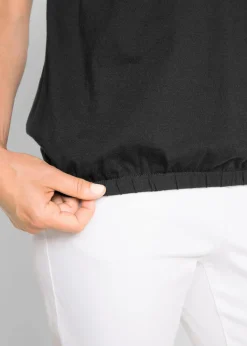 Damen bonprix Shirts & Tops|Baumwoll-Shirt, Kurzarm
