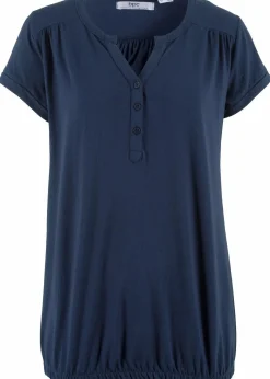 Damen bonprix Shirts & Tops|Baumwoll-Shirt, Kurzarm