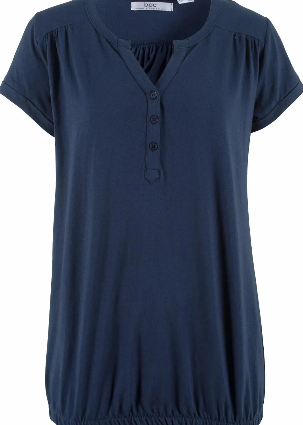 Damen bonprix Shirts & Tops|Baumwoll-Shirt, Kurzarm