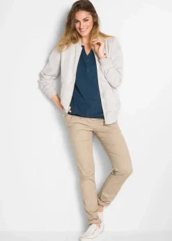 Damen bonprix Shirts & Tops|Baumwoll-Shirt, Kurzarm