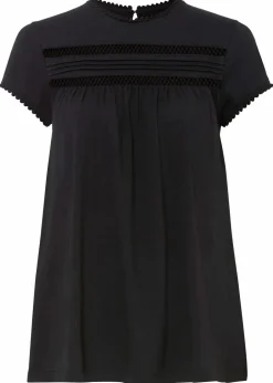 New Baumwoll-Shirt mit Spitze Damen Shirts & Tops