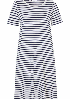 Damen bonprix Kleider|Baumwoll-Shirtkleid aus Flammgarn