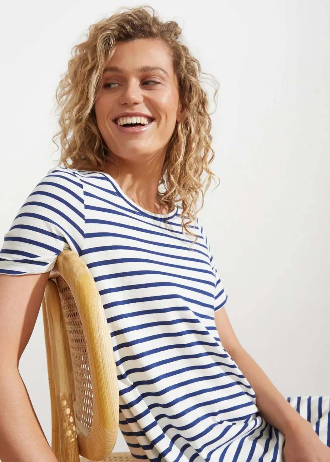 Damen bonprix Kleider|Baumwoll-Shirtkleid aus Flammgarn