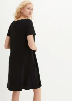 Damen bonprix Kleider|Baumwoll-Shirtkleid aus Flammgarn