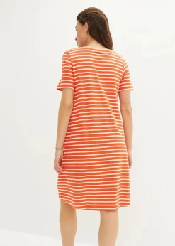 Hot Baumwoll-Shirtkleid aus Flammgarn Damen Kleider
