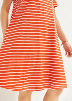 Hot Baumwoll-Shirtkleid aus Flammgarn Damen Kleider