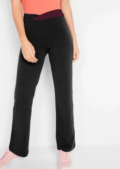 Damen bonprix Bekleidung·Sweat|Bekleidung·Kleider|Baumwoll-Sporthose, Bootcut (2er Pack)