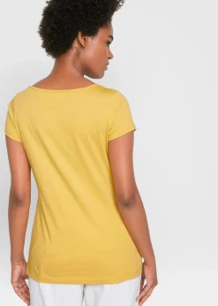 Outlet Baumwoll-T-Shirt mit Druck Damen Shirts & Tops|Nachhaltigere Materialien
