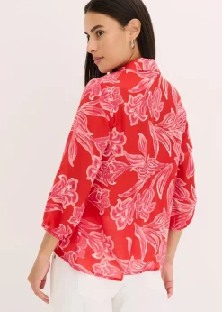 Clearance bedruckte Bluse Damen Bekleidung·Jacken & Mäntel|Blusen & Tuniken