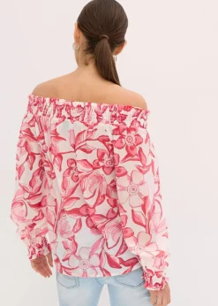 Damen bonprix Bekleidung·Jacken & Mäntel|Blusen & Tuniken|bedruckte Carmenbluse