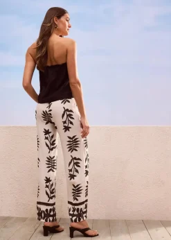 Best bedruckte Hose aus fließender Viskose Damen Bekleidung·Kleider|Hosen