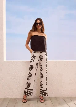 Best bedruckte Hose aus fließender Viskose Damen Bekleidung·Kleider|Hosen
