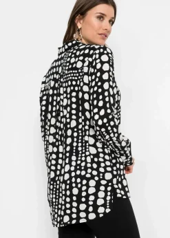 Damen bonprix Blusen & Tuniken|Nachhaltigere Materialien|Bedruckte Longbluse aus nachhaltiger Viskose