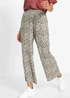 Damen bonprix Bekleidung·Kleider|Hosen|Bedruckte Palazzo-Hose