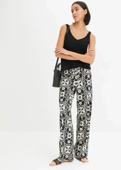 New bedruckte Schlupfhose Damen Bekleidung·Kleider|Hosen