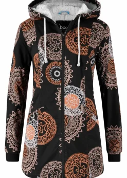 Online Bedruckter Baumwoll-Parka mit Kapuze Damen Bekleidung·Hosen|Jacken & Mäntel
