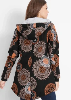 Online Bedruckter Baumwoll-Parka mit Kapuze Damen Bekleidung·Hosen|Jacken & Mäntel