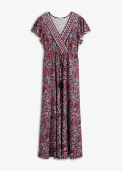 Online Bedrucktes Jersey-Maxikleid Damen Kleider|Bekleidung·Pullover & Strickjacken