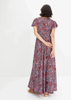 Online Bedrucktes Jersey-Maxikleid Damen Kleider|Bekleidung·Pullover & Strickjacken