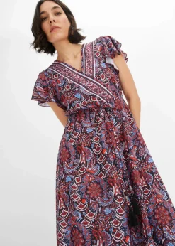 Online Bedrucktes Jersey-Maxikleid Damen Kleider|Bekleidung·Pullover & Strickjacken