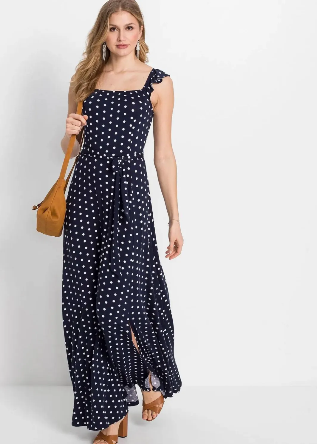 Damen bonprix Nachhaltigere Materialien|Kleider|Bedrucktes Maxikleid