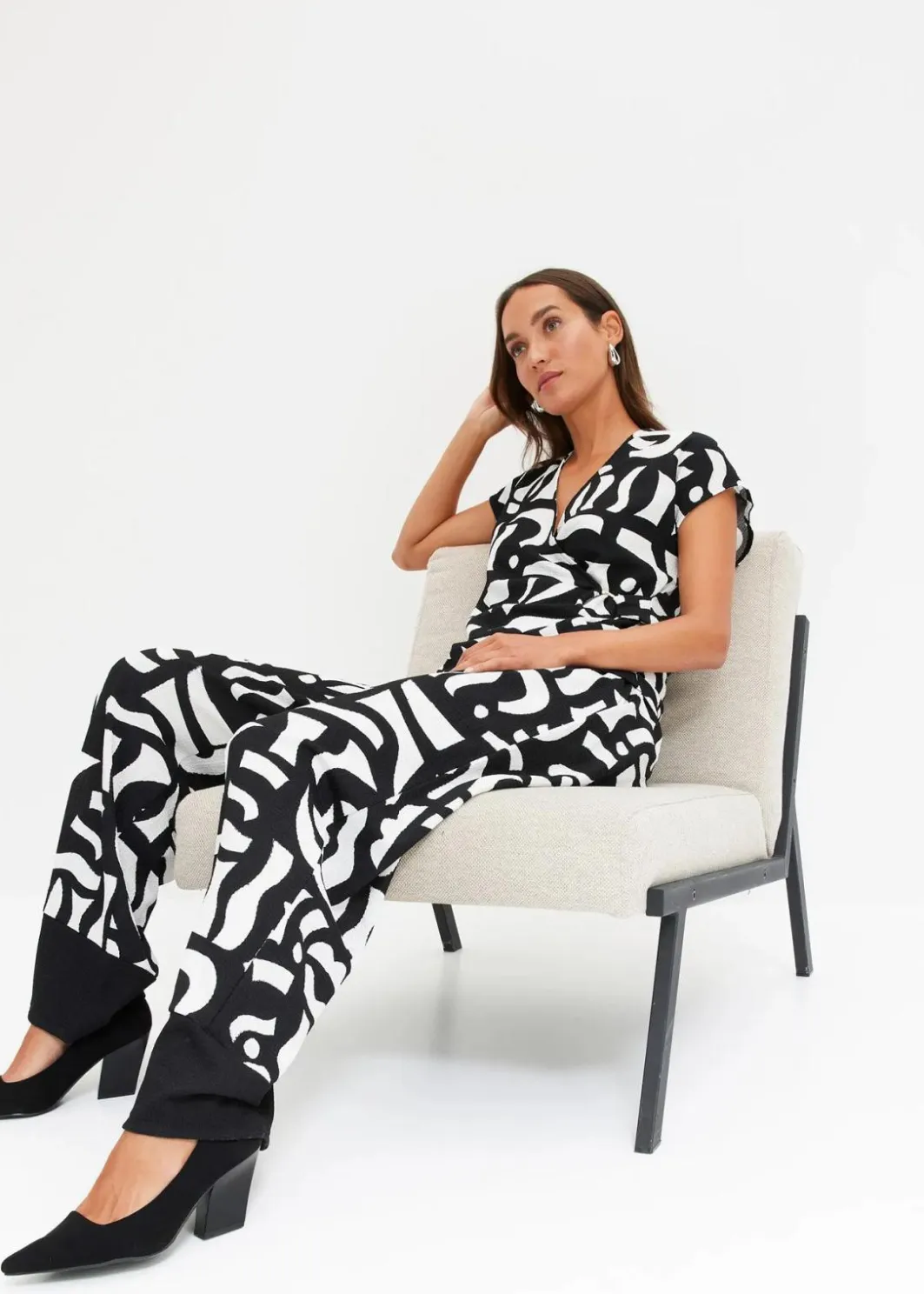 Damen bonprix Zweiteiler & Sets|Shirts & Tops|bedrucktes Shirt
