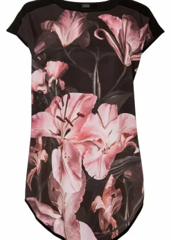Damen bonprix Shirts & Tops|Nachhaltigere Materialien|Bedrucktes Shirt aus softem Viskose-Mix
