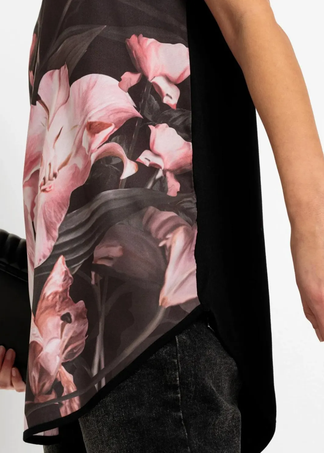 Damen bonprix Shirts & Tops|Nachhaltigere Materialien|Bedrucktes Shirt aus softem Viskose-Mix