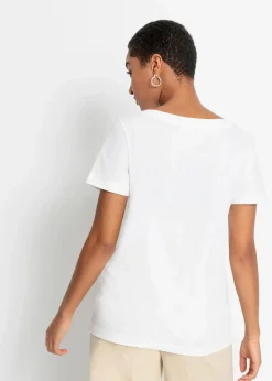 Damen bonprix Nachhaltigere Materialien|Shirts & Tops|Bedrucktes T-Shirt aus Bio-Baumwolle