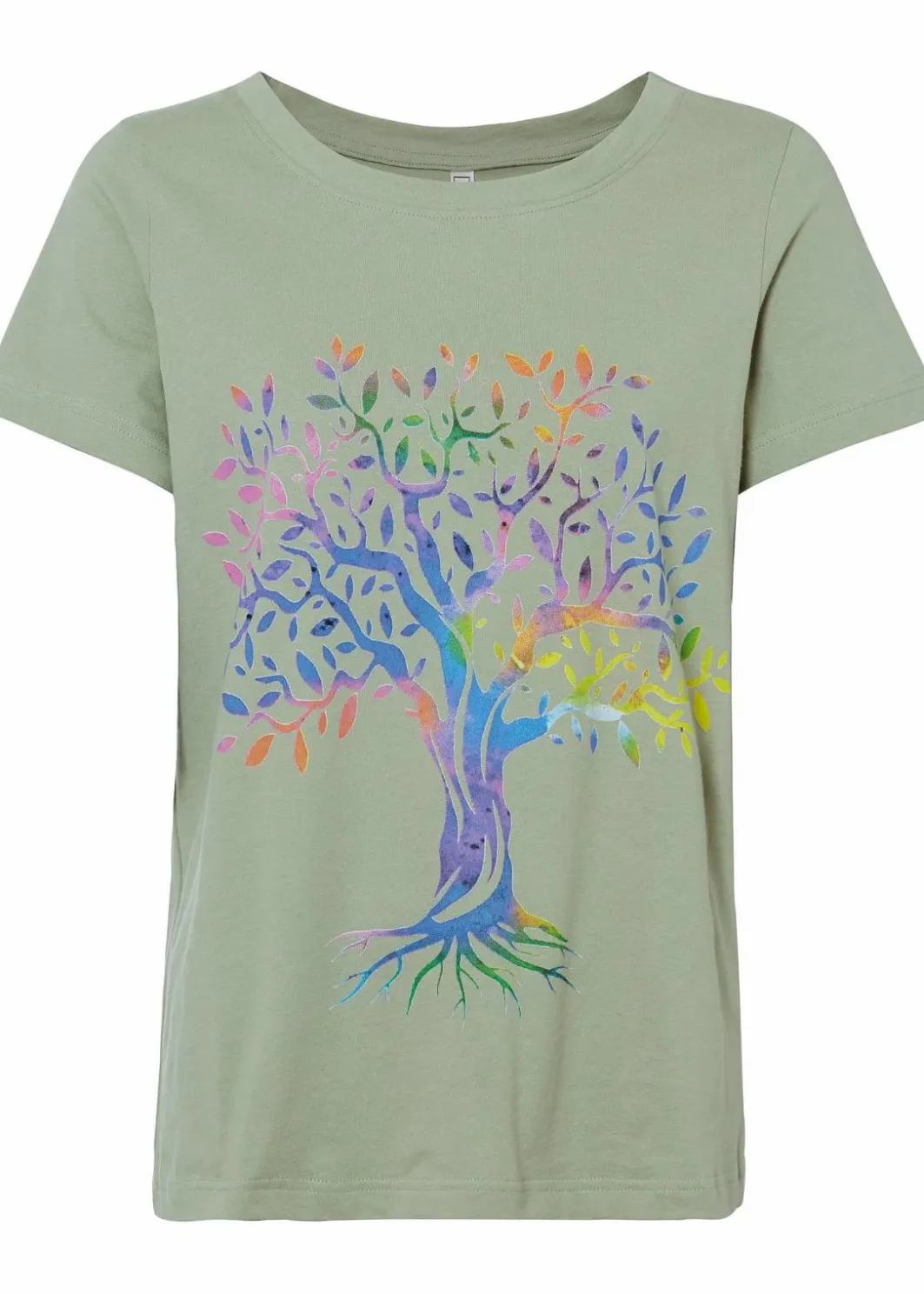 Bedrucktes T-Shirt aus Bio-Baumwolle Damen Nachhaltigere Materialien|Shirts & Tops