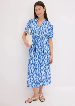 Damen bonprix Bekleidung·Pullover & Strickjacken|Kleider|bedrucktes Tunika-Kleid