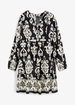 Sale bedrucktes Tunika-Kleid Damen Bekleidung·Pullover & Strickjacken|Kleider