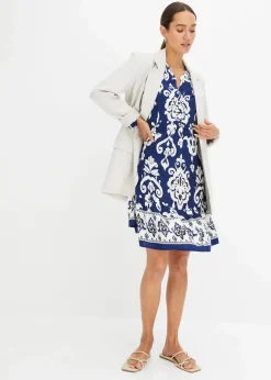 New bedrucktes Tunika-Kleid Damen Kleider|Bekleidung·Pullover & Strickjacken