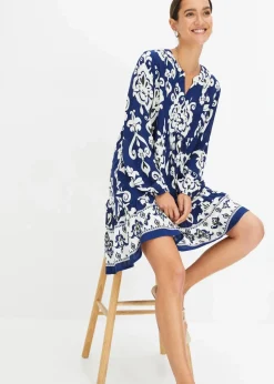 New bedrucktes Tunika-Kleid Damen Kleider|Bekleidung·Pullover & Strickjacken