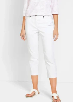 Damen bonprix Hosen|Bekleidung·Kleider|7/8-Bengalin-Hose mit Bequembund