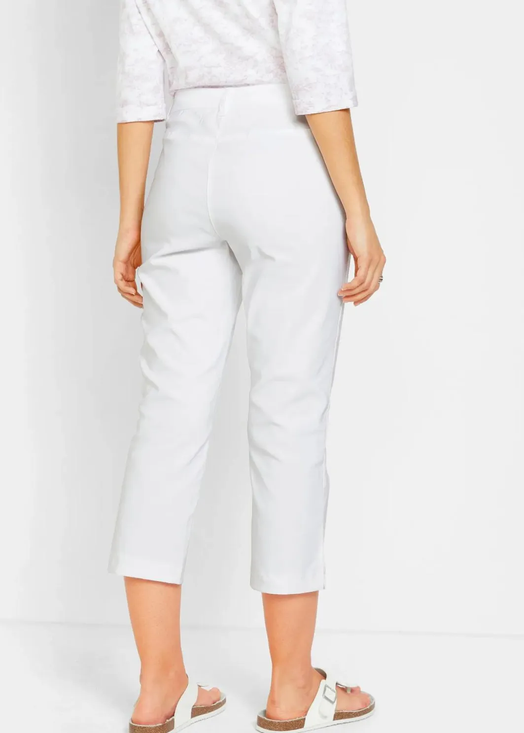 Damen bonprix Hosen|Bekleidung·Kleider|7/8-Bengalin-Hose mit Bequembund