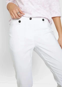 Damen bonprix Hosen|Bekleidung·Kleider|7/8-Bengalin-Hose mit Bequembund