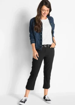 Damen bonprix Bekleidung·Kleider|Hosen|7/8-Bengalin-Hose mit Bequembund