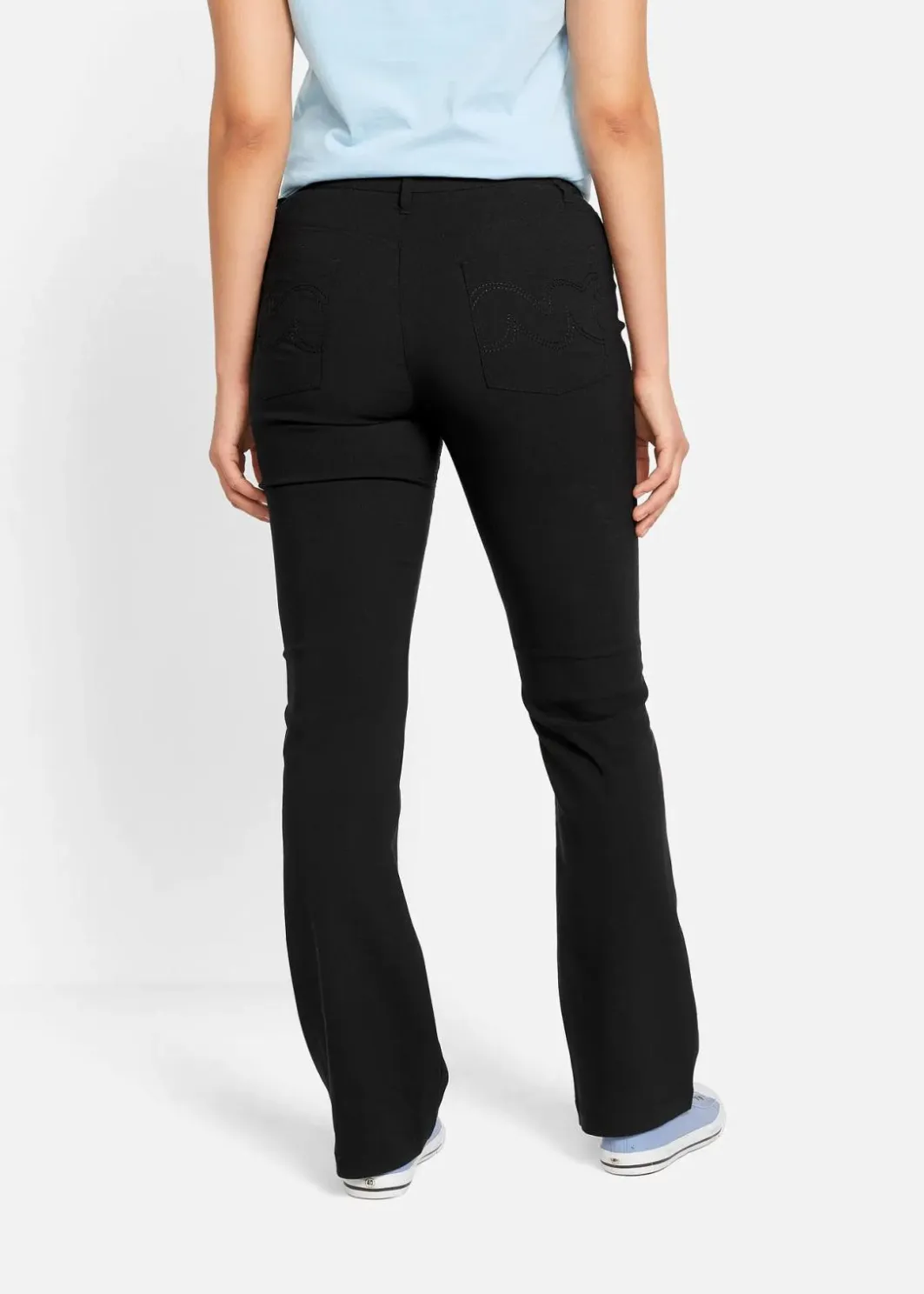 New Bengalin-Stretch-Hose, Bootcut Damen Kurzgrößen|Bekleidung·Kleider