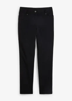 Damen bonprix Bekleidung·Kleider|Hosen|Bengalin-Stretch-Hose mit Bequembund, Straight