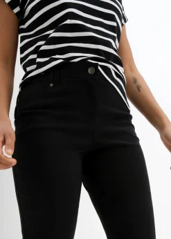 Damen bonprix Bekleidung·Kleider|Hosen|Bengalin-Stretch-Hose mit Bequembund, Straight
