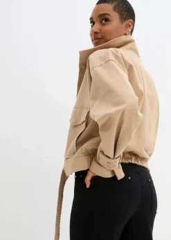Damen bonprix Bekleidung·Kleider|Hosen|Bengalin-Stretch-Hose mit Bequembund, Straight