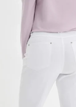 New Bengalin-Stretch-Hose mit Bequembund, Straight Damen Hosen|Bekleidung·Kleider