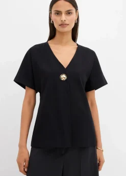 Best Bequeme Weste mit Zierknopf aus Punto di Roma Damen Bekleidung·Blusen & Tuniken|Bekleidung·Hosen