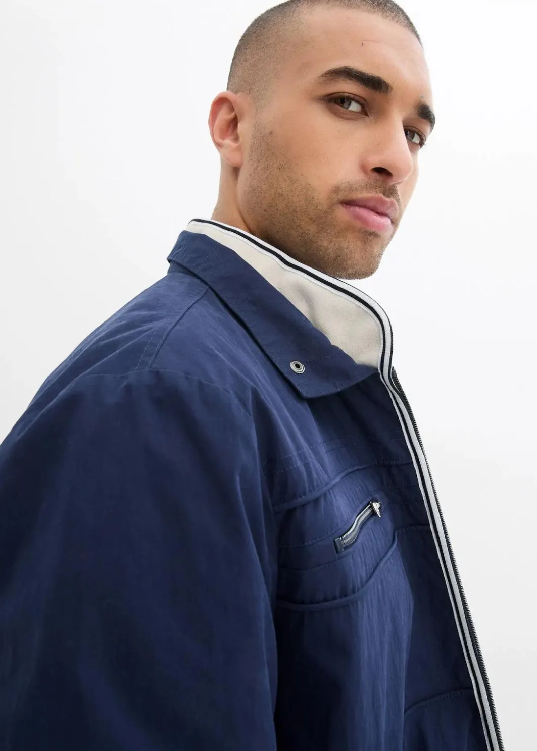Outlet Übergangsjacke in Blousonform mit Stehkragen Herren Jacken & Mäntel|Große Größen