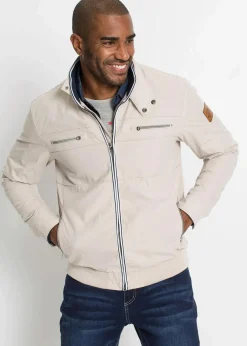 Herren bonprix Große Größen|Jacken & Mäntel|Übergangsjacke in Blousonform mit Stehkragen